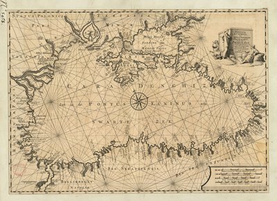 Pontus Euxinus or New and Accurate Sea Chart of the Black Sea from Various Sources by Nicolaes Witsen